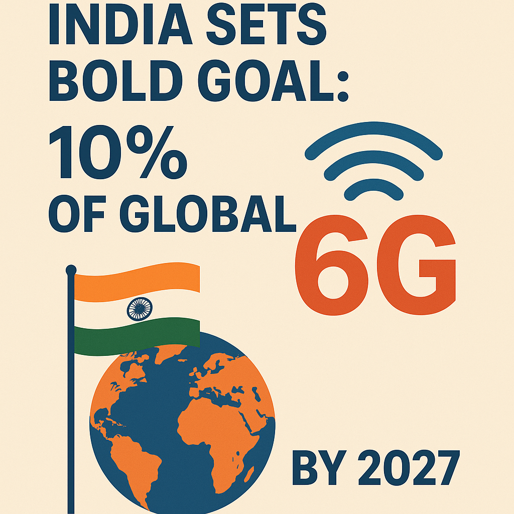 India Sets Bold Goal: 10% of Global 6G Patents by 2027 – RagaDecode