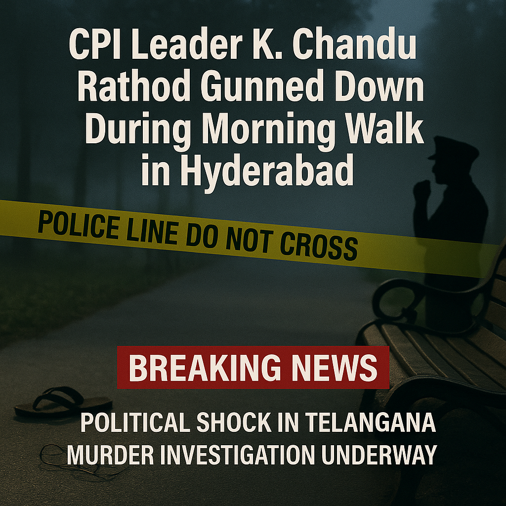 CPI Leader K. Chandu Rathod Gunned Down During Morning Walk in Hyderabad