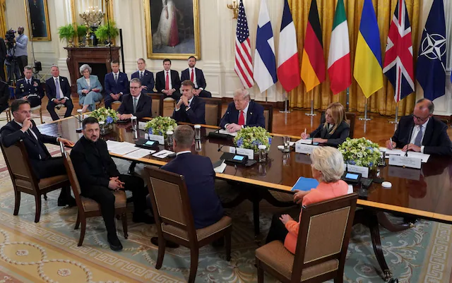 Trump, Zelenskyy, and European Leaders Unite in East Room: A Historic Push Toward Peace in Ukraine