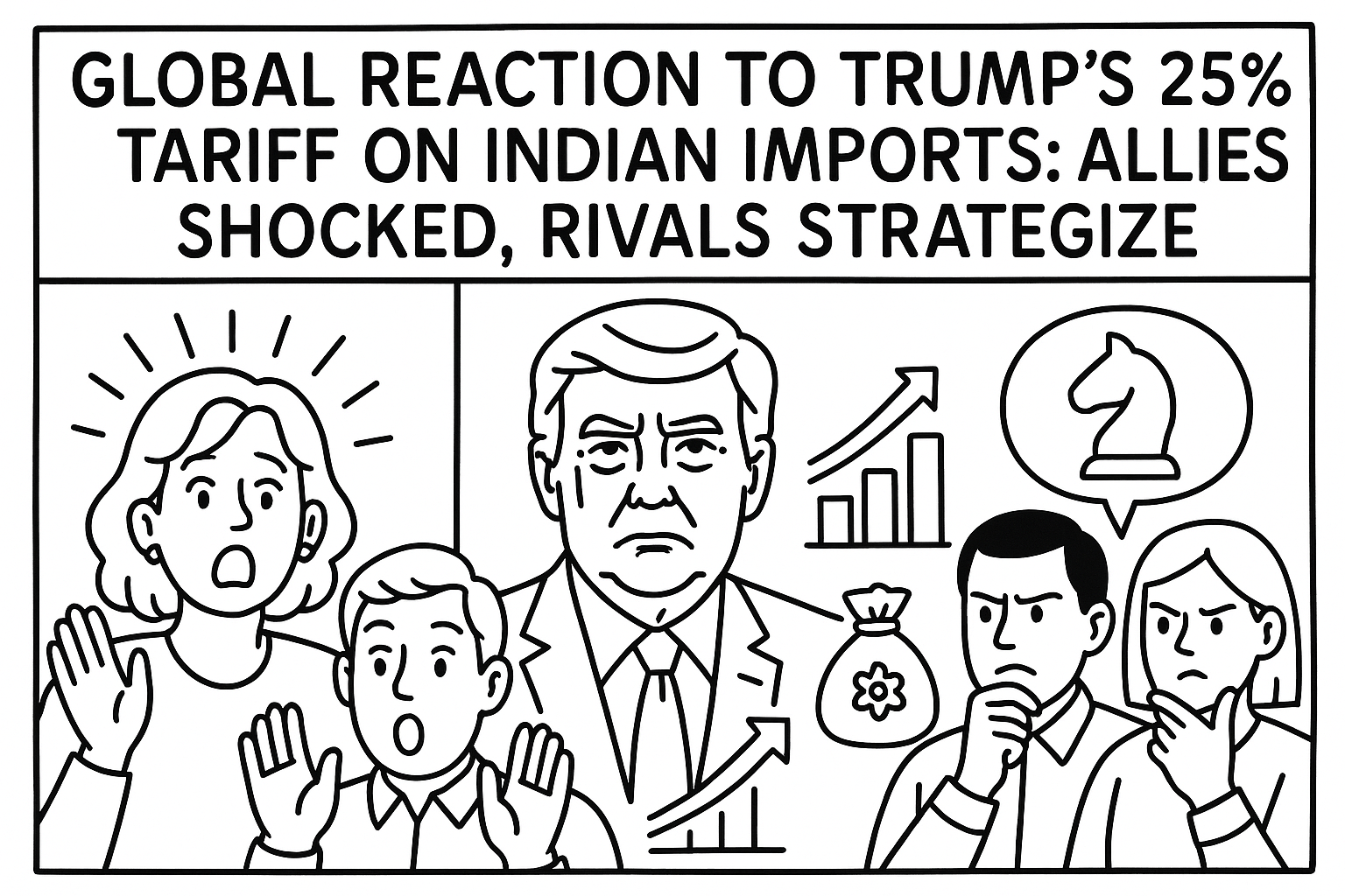 Global Reaction to Trump’s 25% Tariff on Indian Imports: Allies Shocked, Rivals Strategize