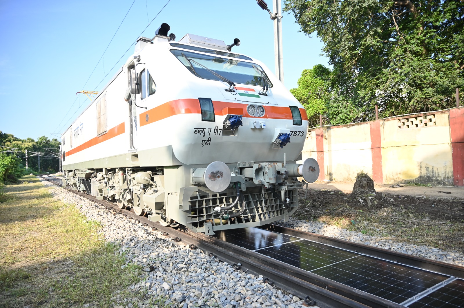 What Are the Safety Concerns with Solar Panels Between Railway Tracks?