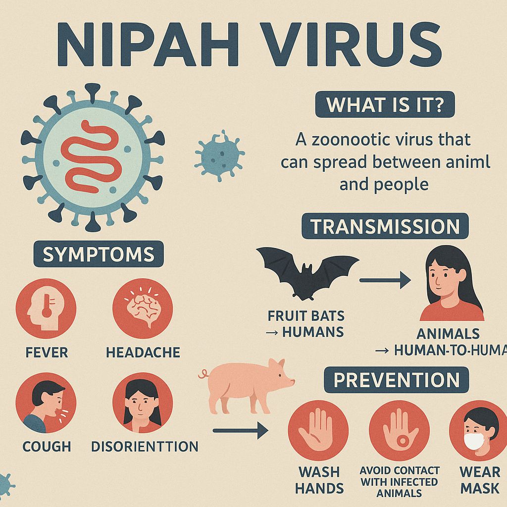Nipah Virus Resurfaces in Kerala: 2 Dead, 6 Districts on High Alert