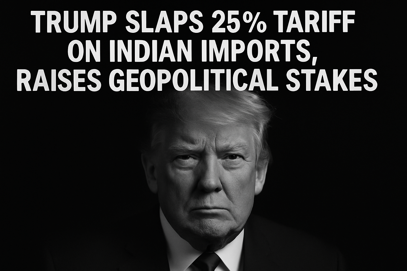 Trump Slaps 25% Tariff on Indian Imports, Raises Geopolitical Stakes